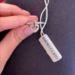 MORELLATO Italian ring made silver w gold details